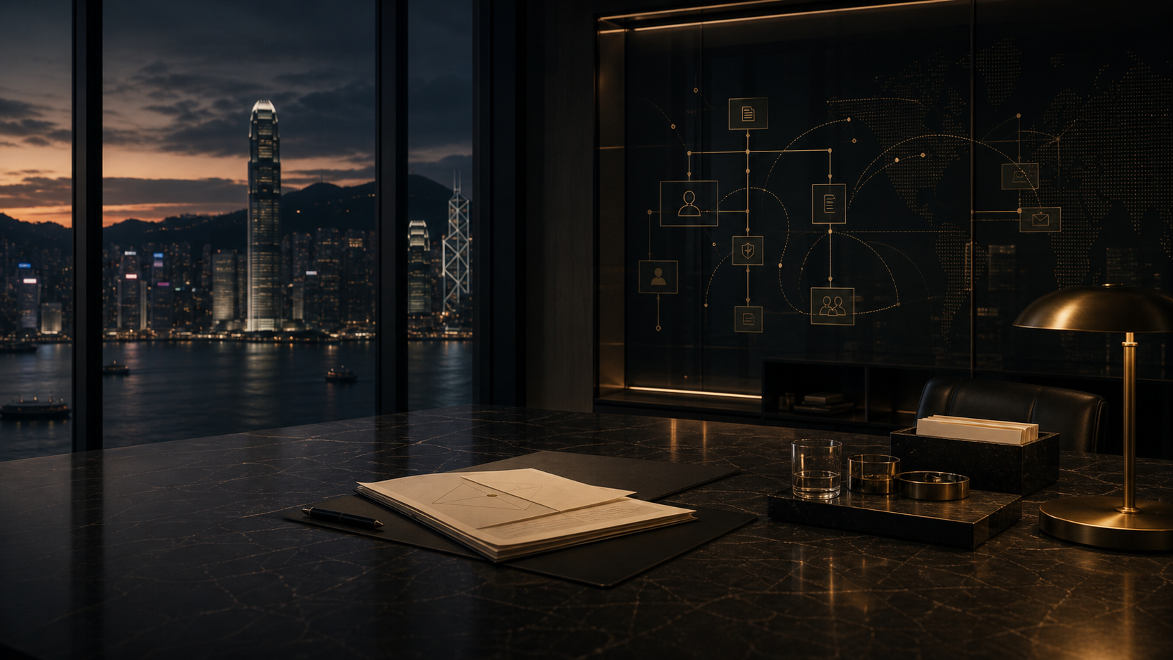 Hong Kong private bank onboarding file for international UHNW families and founders
