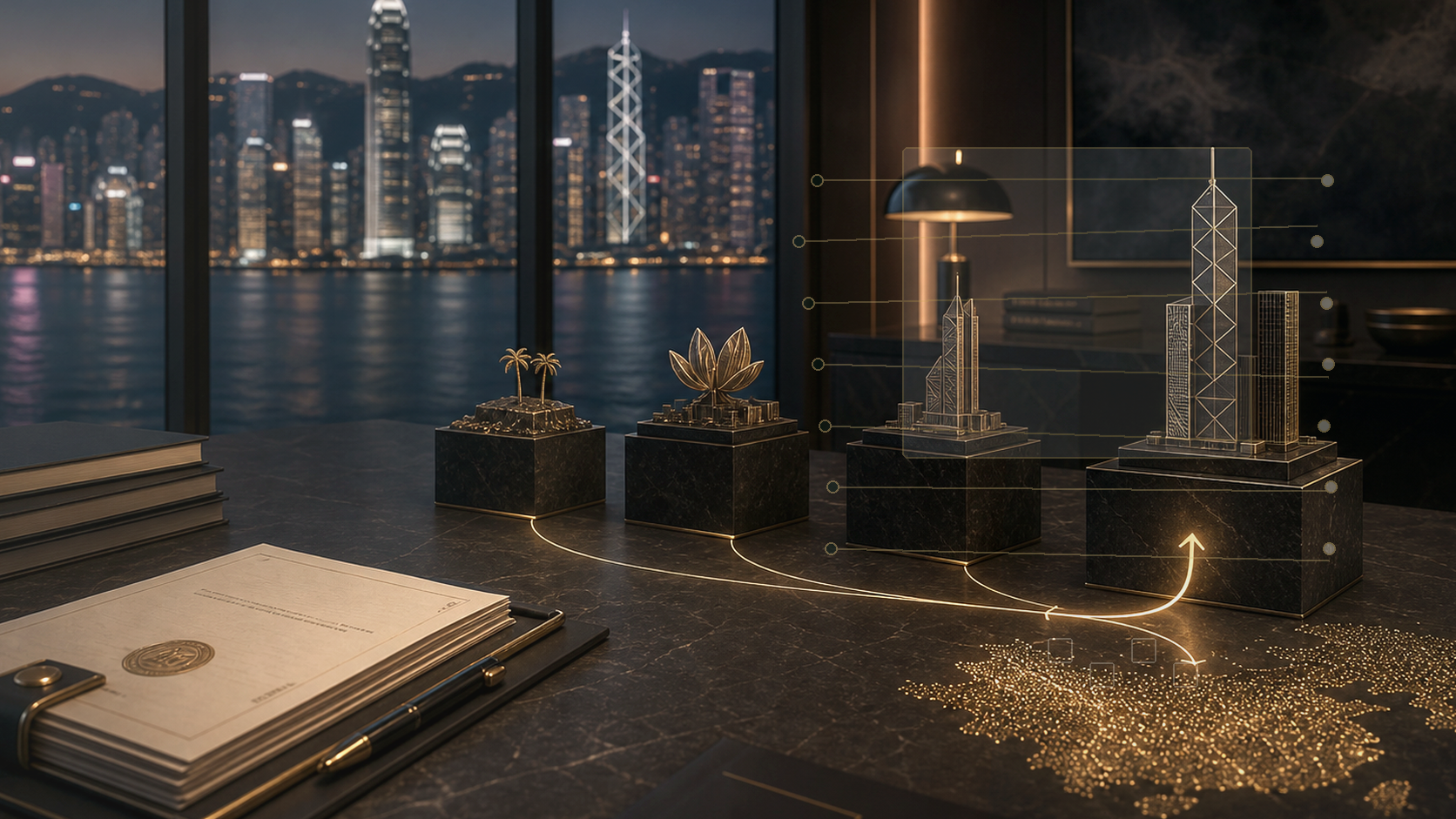 Comparison stack of Hong Kong and Cayman SPV structures